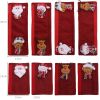 Christmas Decorations Stereo Doll Refrigerator Handle Eight Pieces