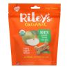 Riley's Organics Organic Dog Treats; Apple Recipe; Large - Case of 6 - 5 OZ