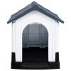 Dog House Gray 22.4"x26.8"x26" Polypropylene