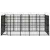 Outdoor Dog Kennel Steel 148.8 ftÂ²