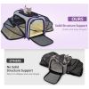 Cat Carrier TSA Airline Approved with Ventilation for Small Medium Cats Dogs Puppies with Big Space 5 Mesh Windows 4 Open Doors - Purple