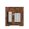 JHX Furniture Style Dog Crate End Table with Drawer; Pet Kennels with Double Doors ; Dog House Indoor Use; (Rustic Brown; 29.92'w x 24.80'd x 30.71'h)