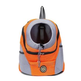 Pet Carriers Carrying for Small Cats Dogs Backpack Dog Transport Bag (Color: orange)
