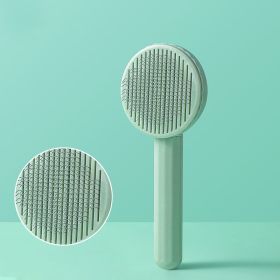 Cat Grooming Pet Hair Remover Brush Dos GHair Comb Removes Comb Short Massager Pet Goods For Cats Dog Brush Accessories Supplies (Color: green)