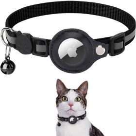 Pet GPS Finder Luminous Protective Case For Apple Air Tag Tracker Case 1 Pcs (Color: Black)