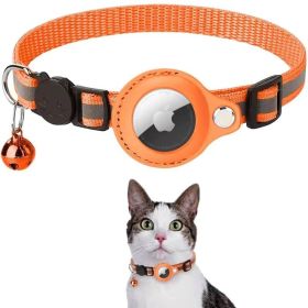 Pet GPS Finder Luminous Protective Case For Apple Air Tag Tracker Case 1 Pcs (Color: orange)