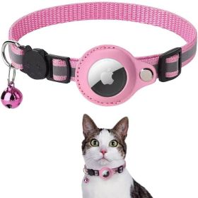 Pet GPS Finder Luminous Protective Case For Apple Air Tag Tracker Case 1 Pcs (Color: pink)