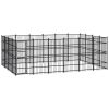 Outdoor Dog Kennel Steel 238.1 ftÂ²