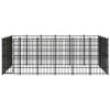 Outdoor Dog Kennel Steel 238.1 ftÂ²