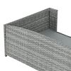 Dog Bed; Pet Bed; Pet Enclosures; Pet Outdoor Furniture; Pet Patio Furniture; Seasonal PE Wicker Pet Furniture; Dog Bed With Cushion