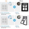Foldable Plastic Pet Dog Cat Flap Door Pet Screen Dog Fence Home Automatic Flap Door