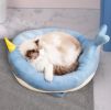 Cartoon Animals Shape Cute  Duck Cat Bed With Summer Mat Round Cat House Kennel Cushion Four Seasons Universal