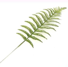 Christmas Tree Decoration Gold LeavesGolden Powder Olive Branch Birdtail (Color: green)